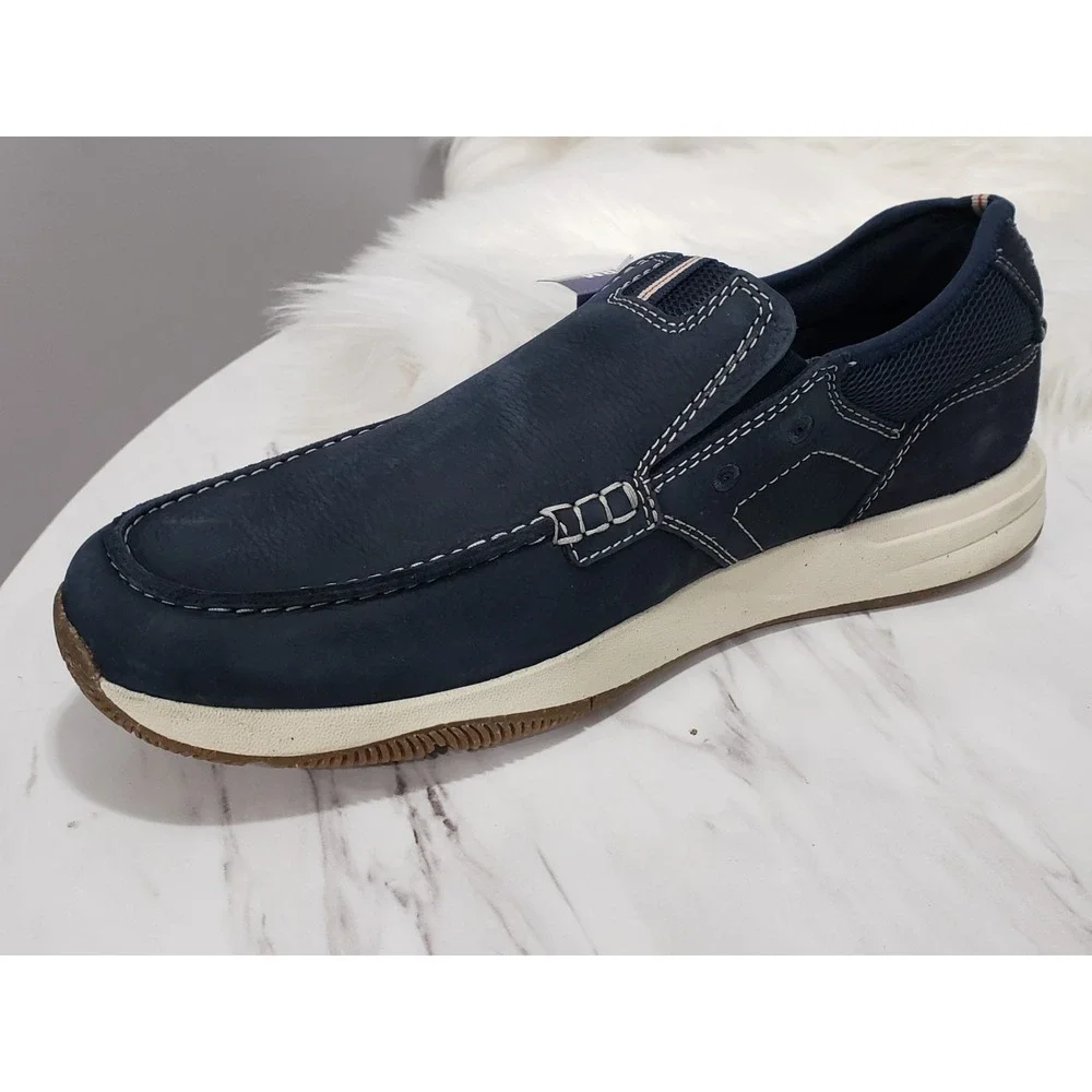 NEW NO BOX‎ SIZE 11 Clarks Sailview Lace Navy Nubuck 26176972 Boat shoes loafer